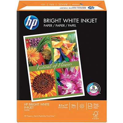 Inkjet Paper,8-1/2 x 11 In,Wht,