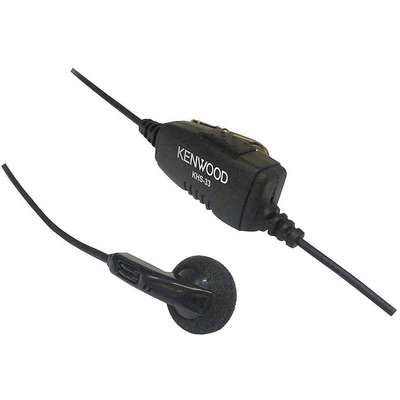 Earbud,Black,48 In. L,Plastic