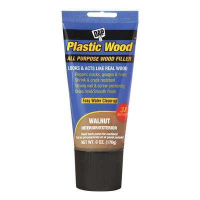 Wood Filler,6 Oz.,Tube,Walnut