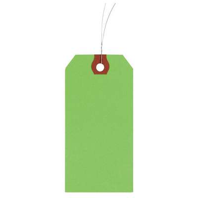 Wire Tag, Paper, Blank, 100PK