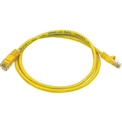 Ethernet Cable,Cat 5e,Yellow,3