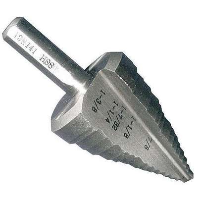 Step Drill Bit 7/8 To 1 3/8 In