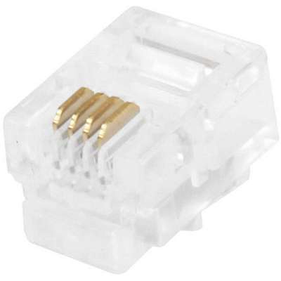 Plug,Modular,RJ11,6P4C,Solid,