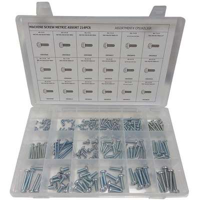 Machine Screw Assortment,Std.,