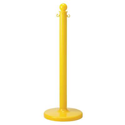 Barrier Post,40 In. H,Yellow,