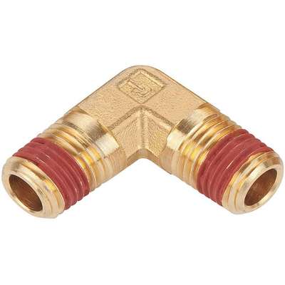 Male Elbow,90 Deg,Brass,3/8 In.