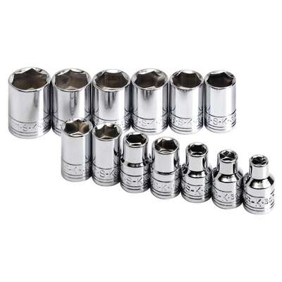 Socket Set,Metric,3/8 In. Dr,