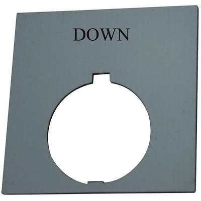 Legend Plate,Square,Down,Black