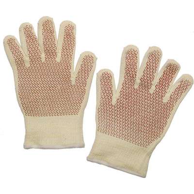 Heat Resist Gloves,White/Ylw/