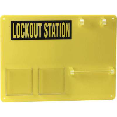 Lockout Board,Unfilled,Yellow