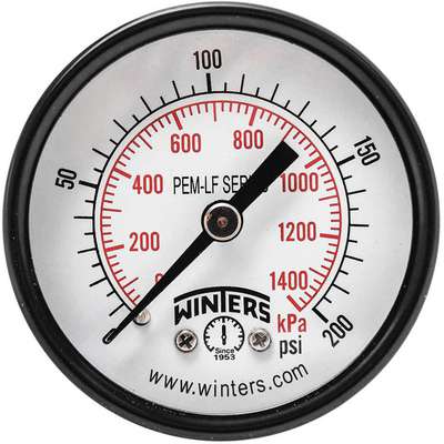 Gauge,Pressure,2in.,0 To 200