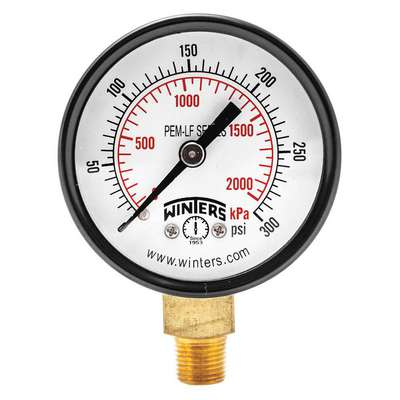 Gauge,Pressure,2in.,0 To 300