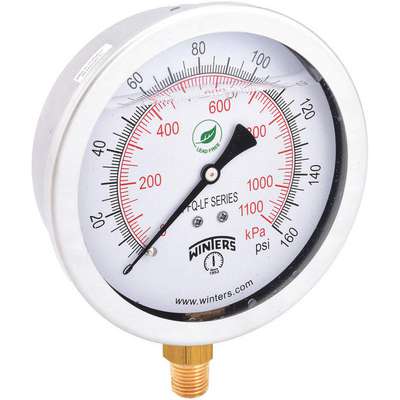 Gauge,Pressure,4in.,0 To 160