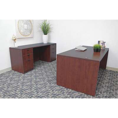 Office Desk,Mahogany Base,