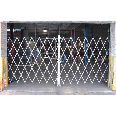 Folding Gate,Gray,16 To 18 Ft.