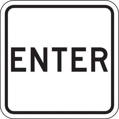 Enter Sign For Parking Lots,