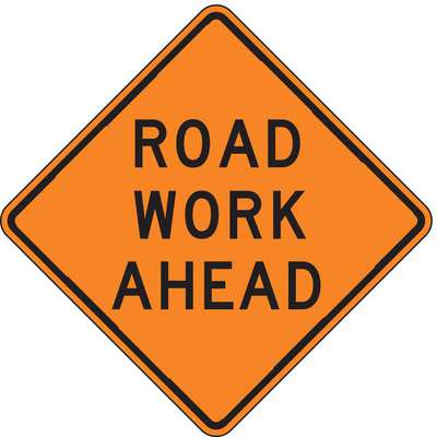 Road Work Ahead Traffic Sign,