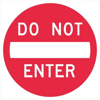 Do Not Enter Traffic Sign,12"