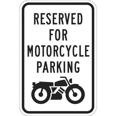 Motorcycle Parking Sign,18" x