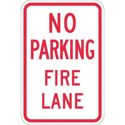 No Parking Fire Lane Sign,18"