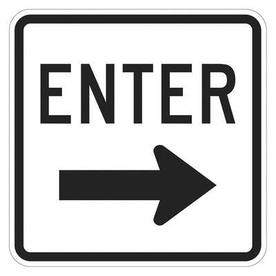 Enter Sign For Parking Lots,