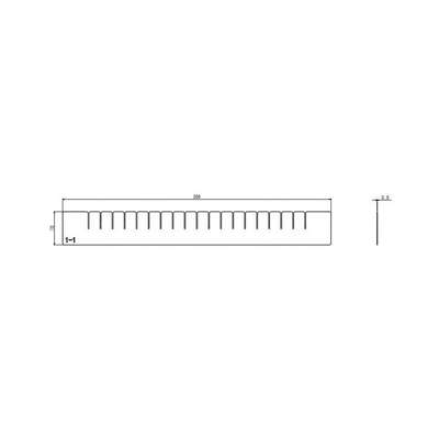 Divider,Horizontal,22-9/32" L,