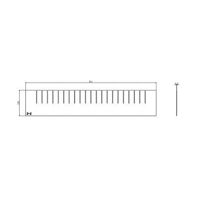 Divider,Vertical,24" L,4-1/2" H