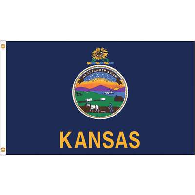 Kansas Flag,4x6 Ft,Nylon