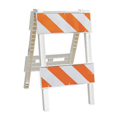 Type 2 Barricade,Orange/White