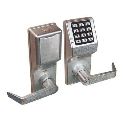 Electronic Lock,Brushed Chrome,