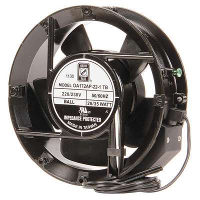 Axial Fan,Round,6-25/32" H,190/