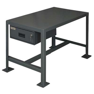 Fixed Work Table,Steel,48" W,