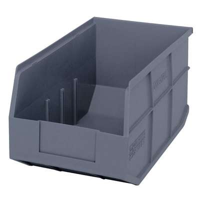 Shelf Bin,Gray,Polypropylene,7