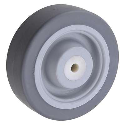 938638-7 Nonmarking Rubber Tread On Plastic Core Wheel: 4 In Wheel Dia 