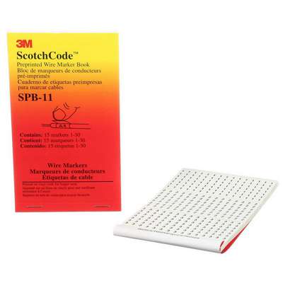 Wire Marker Book,Preprintd,Slf-