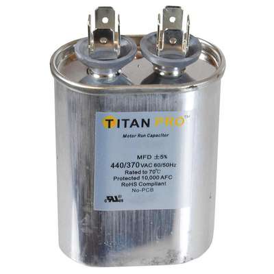 Motor Run Capacitor,6  Mfd,3"