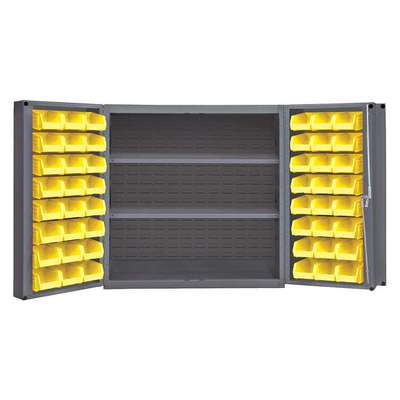 Bin Cab,Louvered/Shelving,36"H,