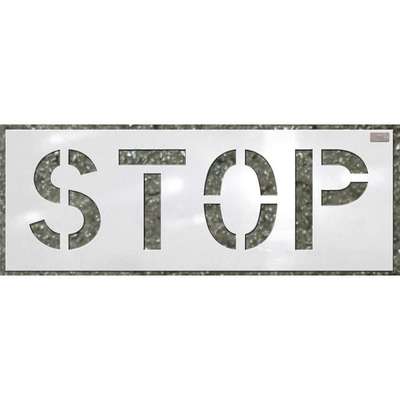 Stencil,Stop,24 x 12 In.