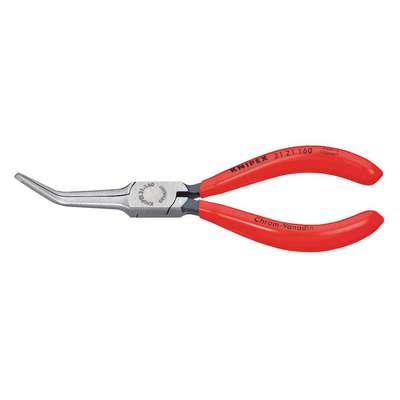 Bent Long Nose Plier,6-1/4" L,