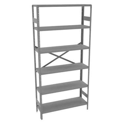 Metal Shelving,Open,75"H,6