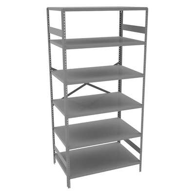 Metal Shelving,Open,75"H,6