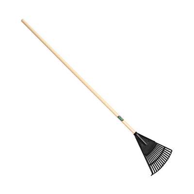 Shrub Rake,15 Tines,Wood,8 In.