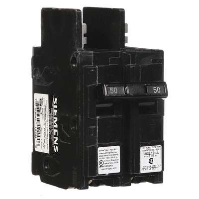 Circuit Breaker,50A,Bolt On,