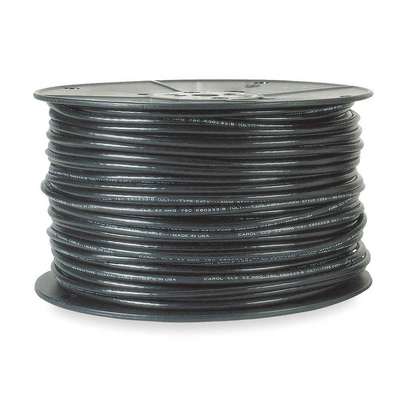 Coaxial Cable,18 Awg,Black,PVC