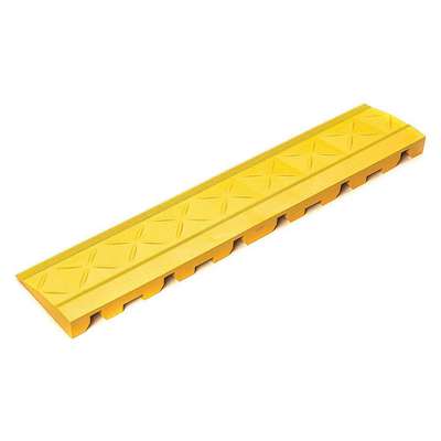 Mat Ramp,Yellow,4 In. x 18 In.,