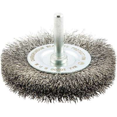 Wire Wheel Brush,0.008" Dia.