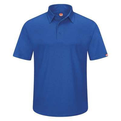 Short Sleeve Polo,L,Royal Blue,