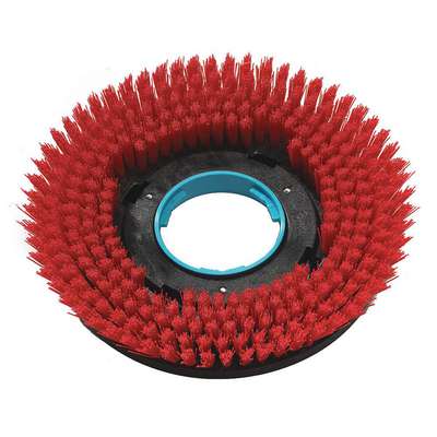 Floor Machine Brush,Red,12"