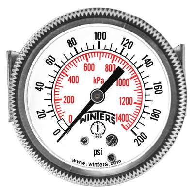 Pressure Gauge,2" Dial Size,