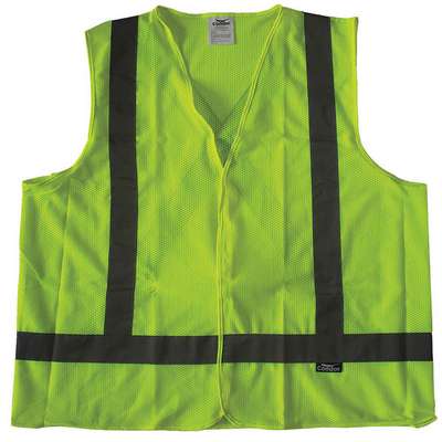 Safety Vest,Yellow/Green,Hook-